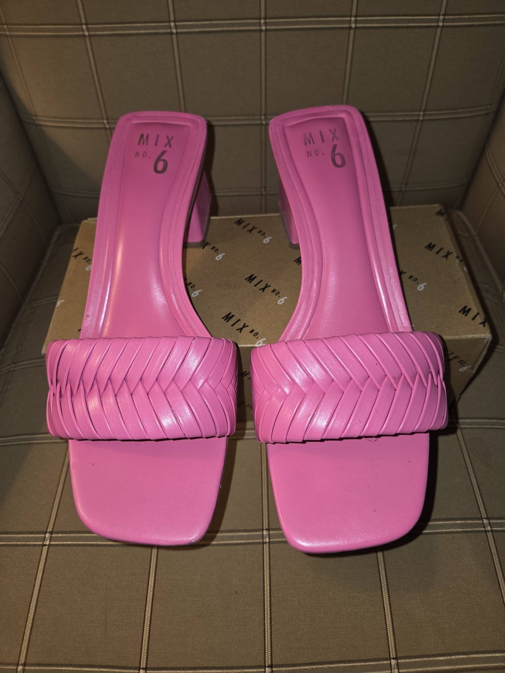Mix No. 6 Pink Braided Slide Heel